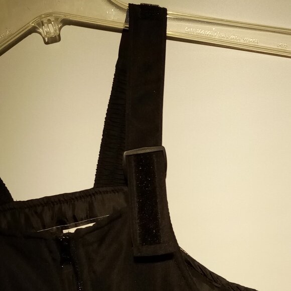 Athletech Snow Ski Bibs Youth Medium (8) Black Poly Boy/Girl Zip Pockets NWOT - Picture 10 of 13